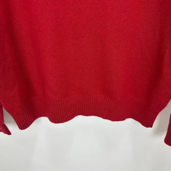 J.Crew Supersoft Lambswool Blend Crewneck Sweater Red Classic Mens XL NWT - Picture 11 of 11